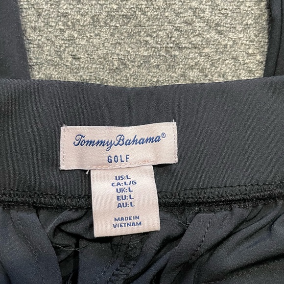 Tommy Bahama Golf Women's Large Pull On Tapered Ankle Pants Black Stretch - Picture 6 of 6